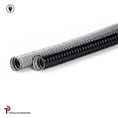 Elektrik Galvanizli Çelik PVC Esnek Hattı Ve Fittings Gri