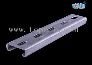 Siyah HDG Çukurlu Düz Strut Dayanıklı Kanallar için Unistrut Kanalı 41X 41MM
