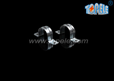 Galvanizli Çelik EMT Kanal Kemeri / Düz Eyer Kemeri İki Delik / Sink Kaplama EMT Kanal Fittings