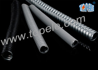 Elektrik Galvanizli Çelik PVC Esnek Hattı Ve Fittings Gri