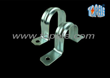 UL Standartı 1/2 " - 4 " EMT Kanalı için Ön Galvanize İki Delik Kemer