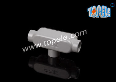 Dökme dökme kapağı / kapağı ve kasketleri olan ipli alüminyum katı boru gövdesi -1/2&quot;-4&quot; toz kaplamalı