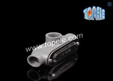 Dökme dökme kapağı / kapağı ve kasketleri olan ipli alüminyum katı boru gövdesi -1/2&quot;-4&quot; toz kaplamalı