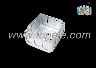 Galvanizli çelik elektrik kutuları ve kapakları / 4 inç kare boru kutuları