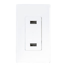 LD-U001 4.2A Akıllı Yüksek Hızlı USB Şarj Çubuğu, 2 Duvar Plakası ile 2 USB Port