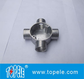TOPELE BS4568 / BS31 Dört Yolu Terminal Elektrikli Alüminyum Bağlantı Kutusu, Kanal Denetimi Tee Kutusu
