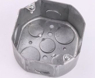 TOPELE 54171, 4 ′′ Sekizgen çelik galvanizli elektrik boru kutuları, 2-1/8 &quot;derin, 1/2 inç Knockou