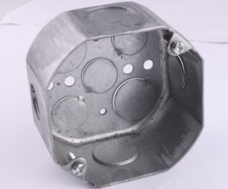 TOPELE 54171, 4 ′′ Sekizgen çelik galvanizli elektrik boru kutuları, 2-1/8 &quot;derin, 1/2 inç Knockou
