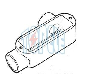 1 inç Alüminyum LR Tip IP65 Filmiş EMT / Kapaklı Sert Kanal Vücudu