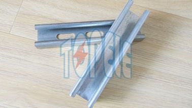 Düz kanal41x25mm, 41x35mm Ön Galvanize Perforated Düz / Slotted Strut Kanal Çelik Unistrut Kanal