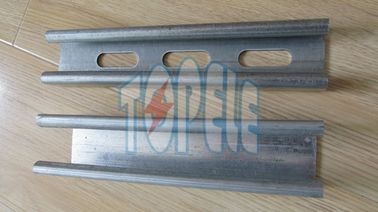 Düz kanal41x25mm, 41x35mm Ön Galvanize Perforated Düz / Slotted Strut Kanal Çelik Unistrut Kanal