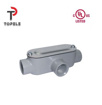 Girintili Alüminyum Ölçme dökme sert boru vücudu T Tipi 1/2 &quot;den 4&quot; e kadar