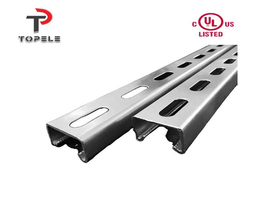 Galvanize Bline Unistrut Kanal Metal Destek Sistemi için 1.5mm