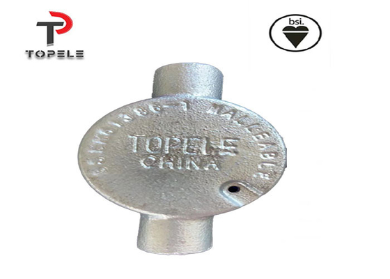 Galvanizli Elektrikli Dairesel Bağlantı Kutusu 20mm 25mm Yapışkan Demir 3 Yolu Sıcak Dip