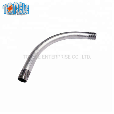Sert boru 90 derece dirseği IEC61386 20mm-110mm Sıcak DIP Galvanize