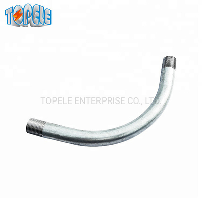 Sert boru 90 derece dirseği IEC61386 20mm-110mm Sıcak DIP Galvanize