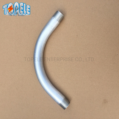 Sert boru 90 derece dirseği IEC61386 20mm-110mm Sıcak DIP Galvanize