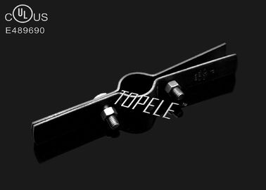 UL Sertifikalı Çelik Riser Pipe Clamp İki Boltlu, Pipe Hanger - Siyah