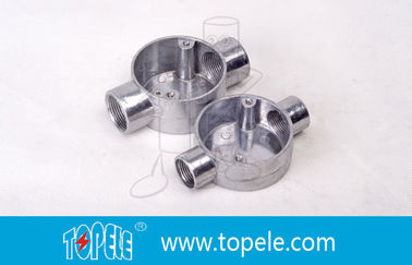 TOPELE 25MM Sıcak Daldırılmış Galvaniz Alüminyum Junction Kutusu / BS4568 Standartları ile Metal Kanal Kutusu/