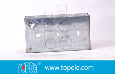 Galvanizli elektrik metal boru kutuları, kare elektrik kutuları ve aydınlatma cihazları için kapaklar