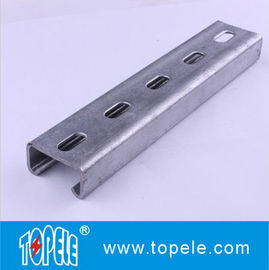 Siyah Galvanizli 41X41MM Unistrut Kanalı, HDG Çukurlu / Basit Strut Kanalı