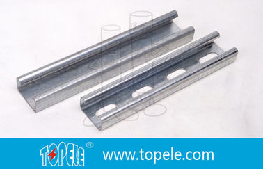 Siyah Galvanizli 41X41MM Unistrut Kanalı, HDG Çukurlu / Basit Strut Kanalı