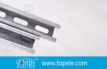 Siyah Galvanizli 41X41MM Unistrut Kanalı, HDG Çukurlu / Basit Strut Kanalı