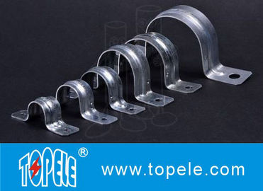 EMT Hattı Fittings, Galvanizli Çelik / Sink Kaplama İki Delik EMT Hattı Kemeri OEM