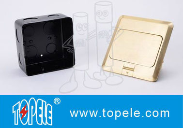 OEM Kare Panel Bakır / GFCI Alıcılar Yuvarlak Alüminyum Aloy POP-up Tipi Yer Soketi