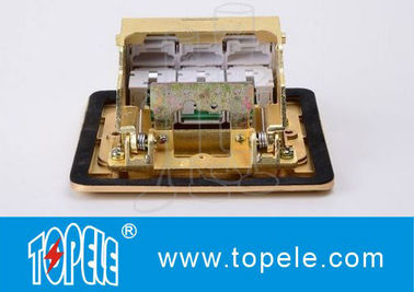 OEM Kare Panel Bakır / GFCI Alıcılar Yuvarlak Alüminyum Aloy POP-up Tipi Yer Soketi