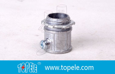 0.5 inç - 4 inç EMT Kablo ve Fittings Set Screw Electrical Coupling Zinc kaplanmış EMT Connector