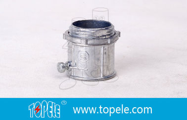 UL Listed 1/2 &quot;-4&quot; alüminyum dökme EMT set vida bağlantısı vida tüpü ölçekli dökme çinko EMT bağlantıları