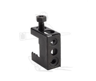 Yapışkan Demir Çubuk Klemleri, Boru Montajcıları Galvanizli Üst Evrensel Çubuk Klemleri OEM/ Lay In Lugs/ Black Enamel Spring Steel