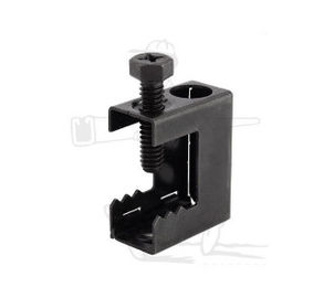 Yapışkan Demir Çubuk Klemleri, Boru Montajcıları Galvanizli Üst Evrensel Çubuk Klemleri OEM/ Lay In Lugs/ Black Enamel Spring Steel