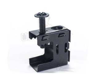 Yapışkan Demir Çubuk Klemleri, Boru Montajcıları Galvanizli Üst Evrensel Çubuk Klemleri OEM/ Lay In Lugs/ Black Enamel Spring Steel