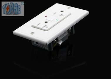 15A 125V AC GFCI Alıcılar Dupleks Dönüştürmeye Dirençli Hayat Sonu İzleme Fonksiyonu
