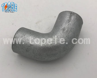 BS4568 20mm/25mm/32mm 90 derece galvanizli esnek dökme demir katı dirseği