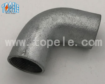 BS4568 20mm/25mm/32mm 90 derece galvanizli esnek dökme demir katı dirseği