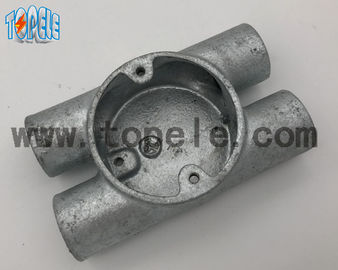 BS4568 Elektrik Hattı Fittings Twin Through Way H Yapışkan Demir Kutusu 20mm -32mm