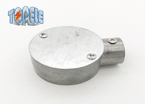 BS 31 Alüminyum Dairesel Kutusu Gi Kanal Fittings 3/4 &quot; 1&quot; Tek yönlü terminal kutusu