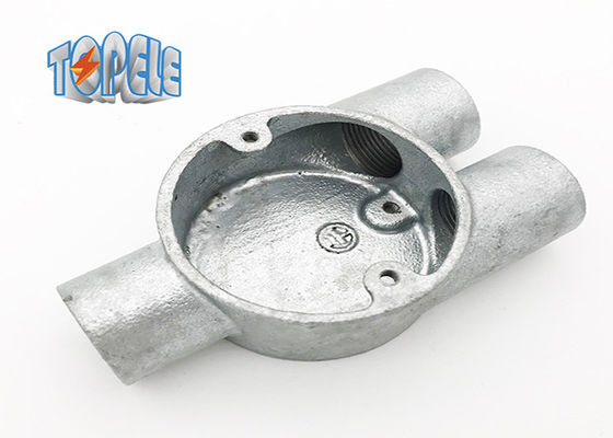 Yapışkan Demir Kutular BS4568 Kanal 20mm Şube 3 Way / Y Way Kutusu BS Kanal Kutusu