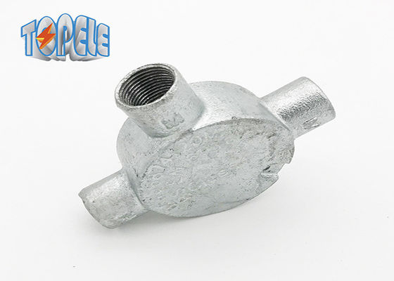 20mm 25mm 32mm BS4568 Tüp Dairesel Kutusu Üç Tee Way Yapışkan Demir Kutusu