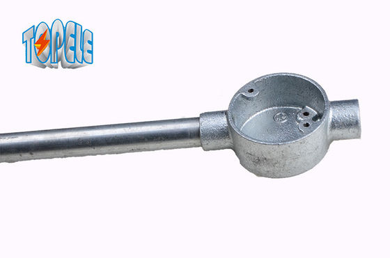 Yapışkan dökme demir 2 yollu BS4568 boru dairesel bağlantı kutusu