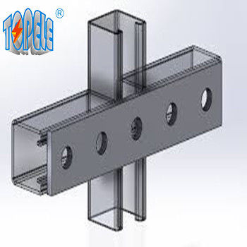 5 Delik Splice Plate Karbon Çelik Unistrut Kanal C Kanal Deliklerle