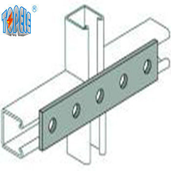 5 Delik Splice Plate Karbon Çelik Unistrut Kanal C Kanal Deliklerle