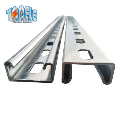 1 - 5/8 Tek 10 feet çelik Unistrut Kanal Slotted
