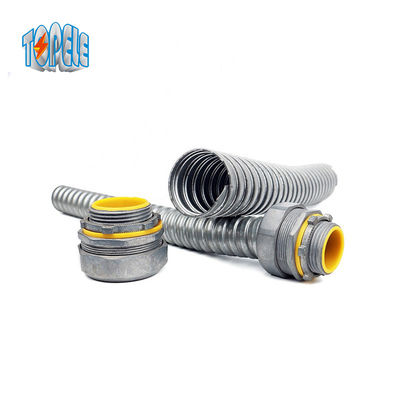 Metal Rengi 1/2 &quot;Zinc Die Cast Esnek Kanal Bağlantısı Kanal için Düz
