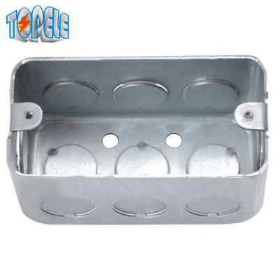 1 Gang Dikdörtgen Elektrik Çapraz Kutusu Galvanizli Çelik 2x4 Inç