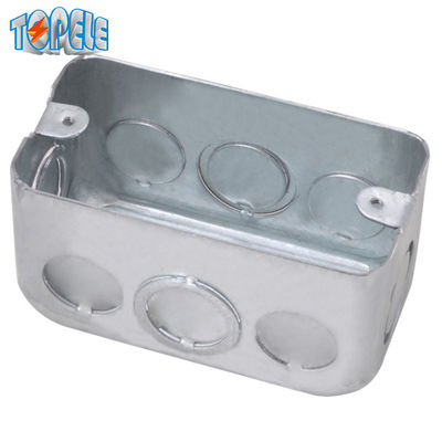 1 Gang Dikdörtgen Elektrik Çapraz Kutusu Galvanizli Çelik 2x4 Inç