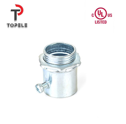 Alüminyum / Dökme Çinko / Çinko kaplı Çelik EMT Bağlantısı UL 1/2 &quot;-4&quot; Boyut